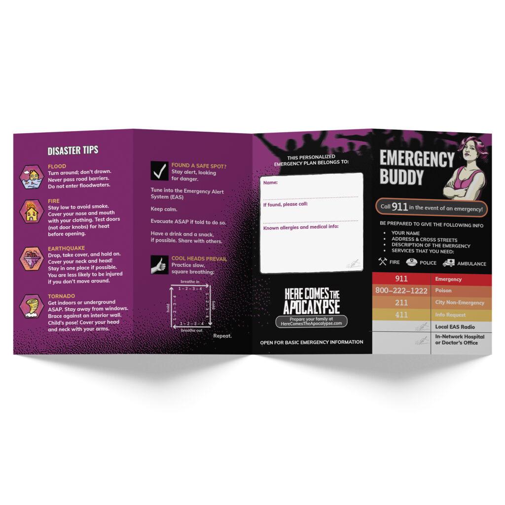 Emergency Buddy Quad Fold Display