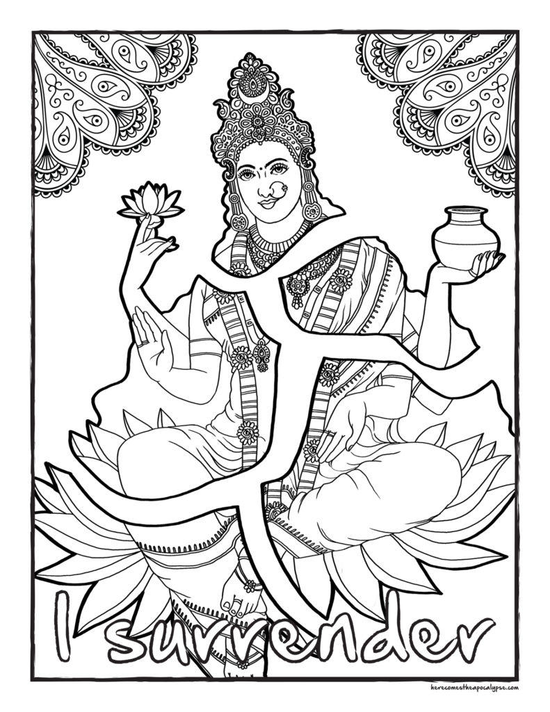 Goddess Coloring Page