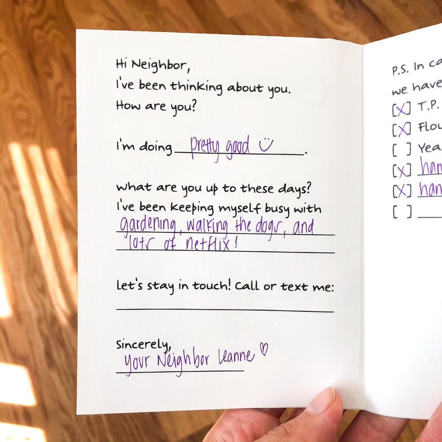 Neighbor Card