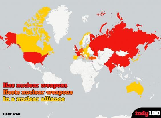 nuclear attack preparedness nuclear weapon map