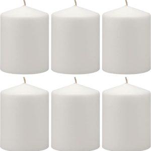35 Hour Long Burning Unscented Pillar Candles