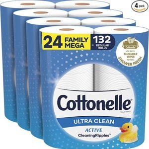 Cottonelle Ultra Clean Toilet Paper - 24 Mega Rolls
