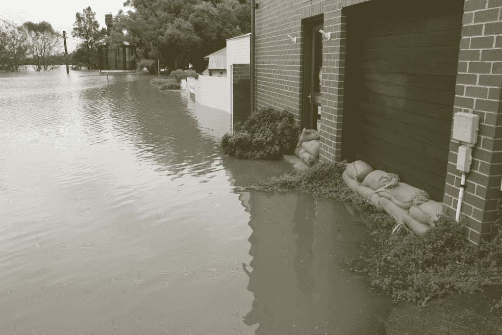 Flooded street