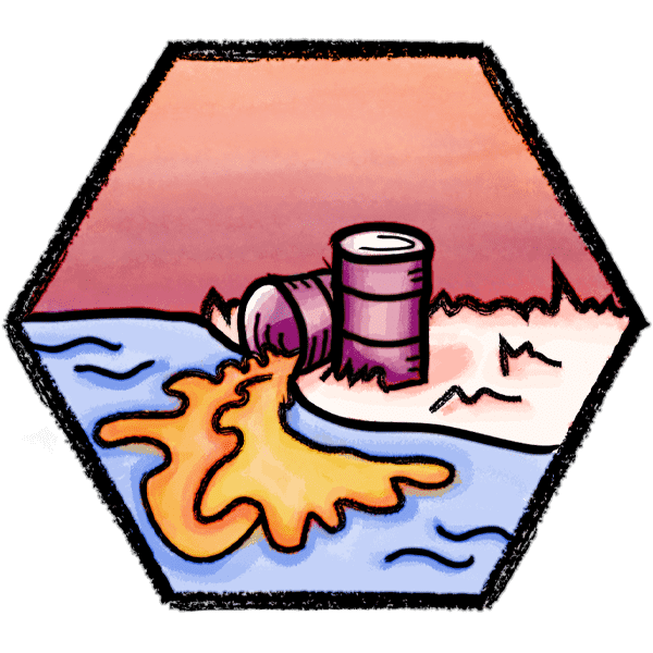 HazMat spill icon