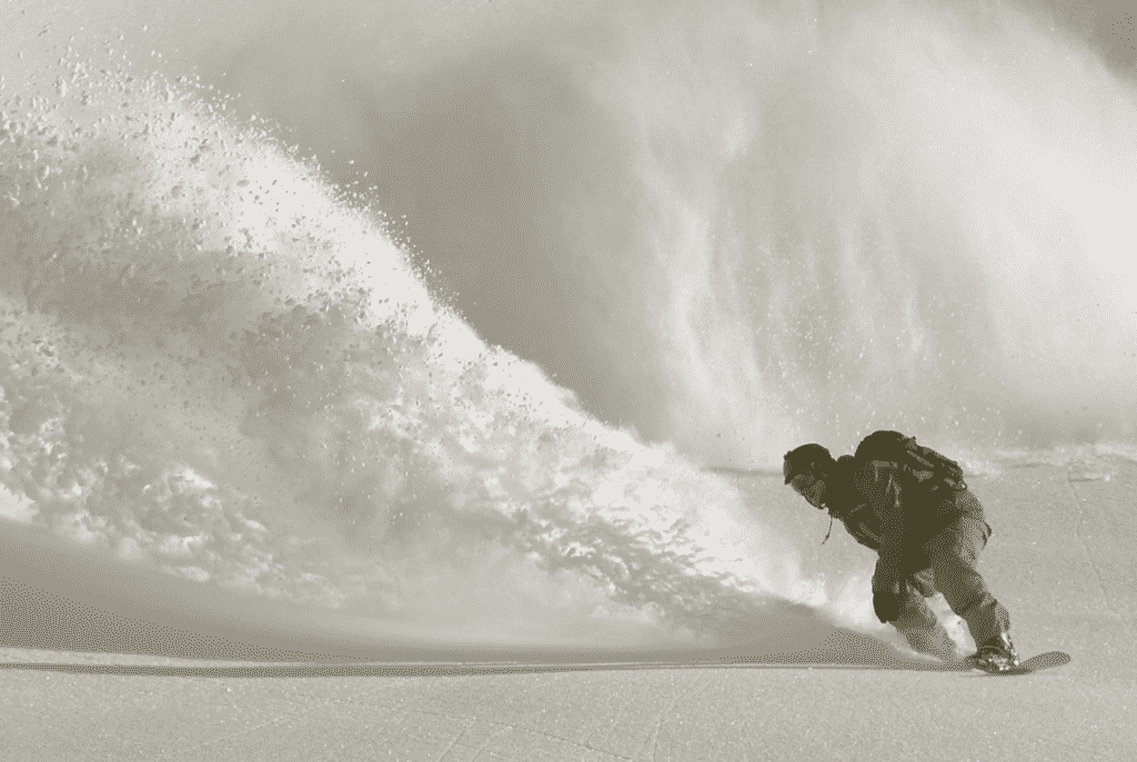Snowboarder, avalanche preparedness