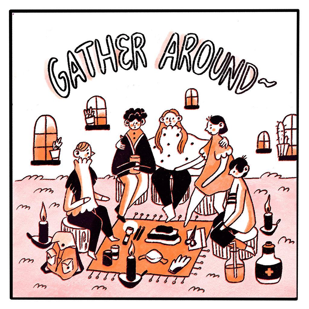 Illustration of family planning for disasters