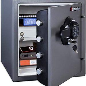 SentrySafe Fireproof and Waterproof Steel Home Safe SFW123GDC