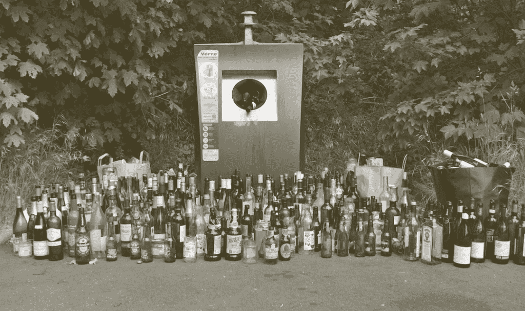glass to be recycled