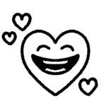 Smiling heart cartoon