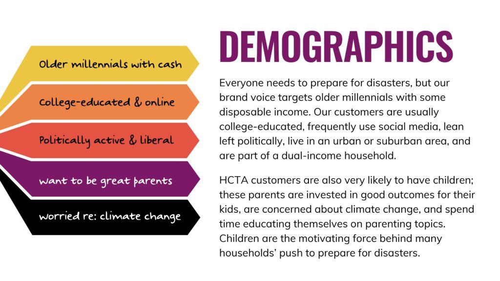 Demographics - everyone needs to prepare for disasters