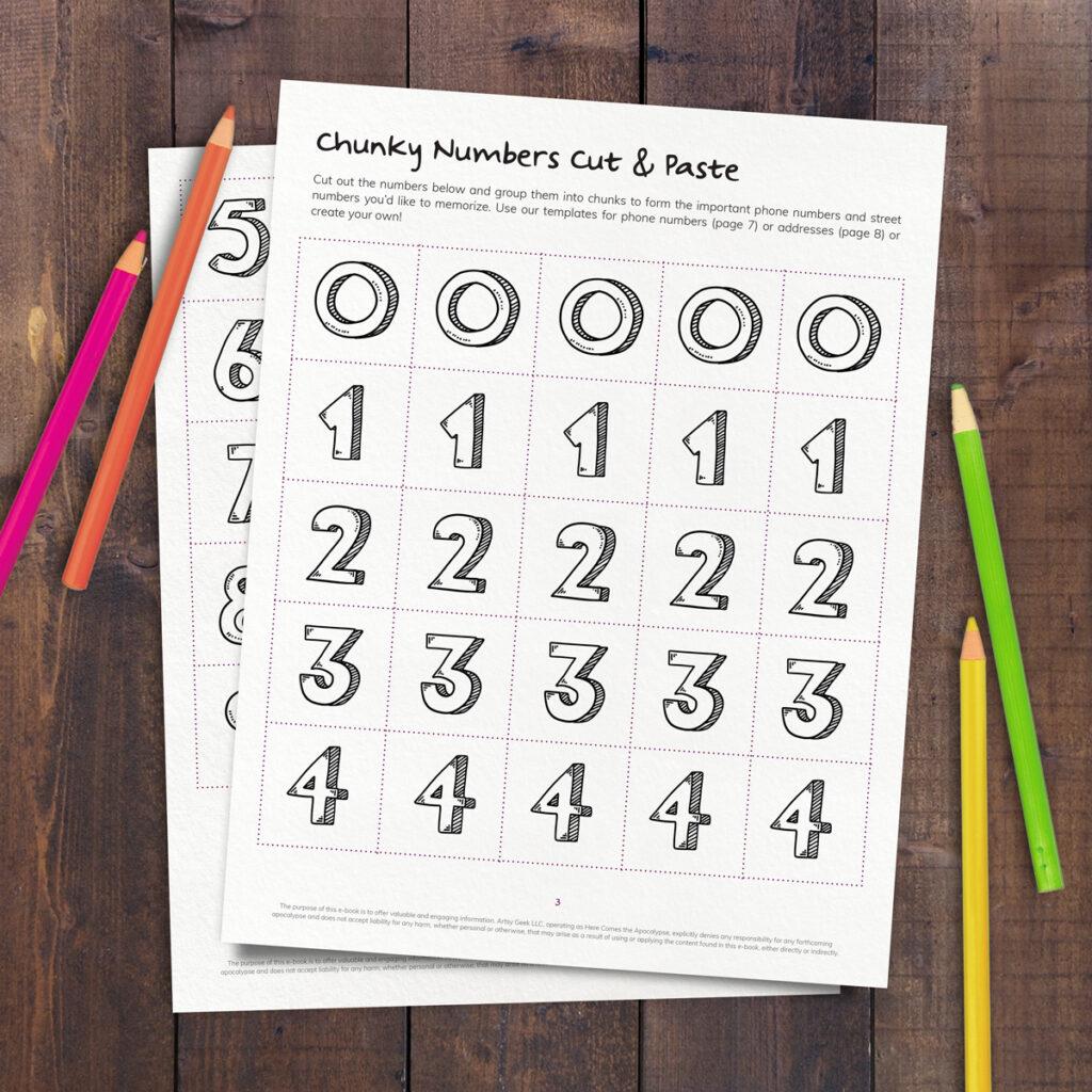 Photo of one internal page of the Memorize It free e-book