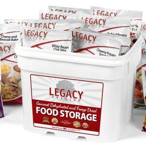 Legacy Food Storage 120 Serving Breakfast, Lunch, and Dinner Buckets