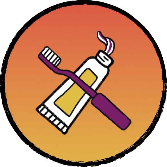Toothpaste and toothbrush