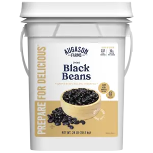 Augason Farms Black Beans 4Gal Pail