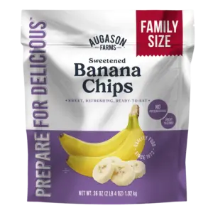 Augason Farms Banana Chips Family Size Pouch
