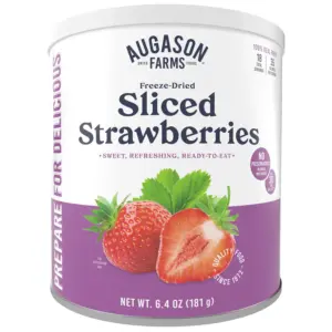 Augason Farms Freeze Dried Sliced Strawberries Can