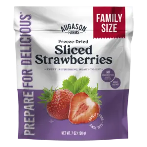 Augason Farms Sliced Strawberries Family Sized Pouch